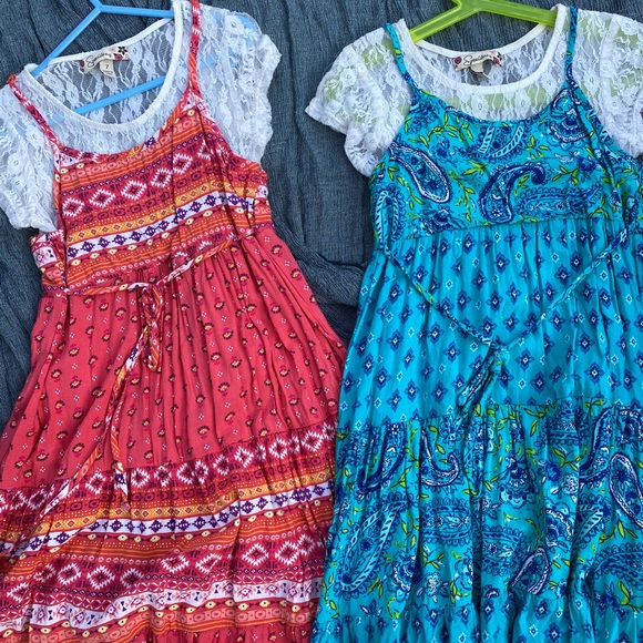 Twin Girls Dresses size medium - Picture 3 of 5